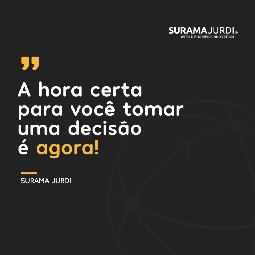 A hora certa para você tomar uma decisão é agora