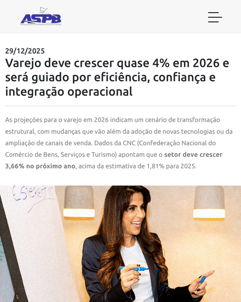06.01 - Matéria - ASPB (Associação de Supermercados da Paraíba)