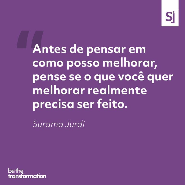 "Antes de pensar como posso melhorar, pense se o que você quer melhorar realmente precisa ser feito." #suramajurdi #frase #Liderança #educação #educaçãoempresarial #mentora #palestrantemotivacional #bussinessinovation #customerexperience #motivação #inspiração #MelhoriasNecessárias, #EficiênciaEfetiva, #GestãoRecursos, #FocoProdutividade, #AnáliseCrítica